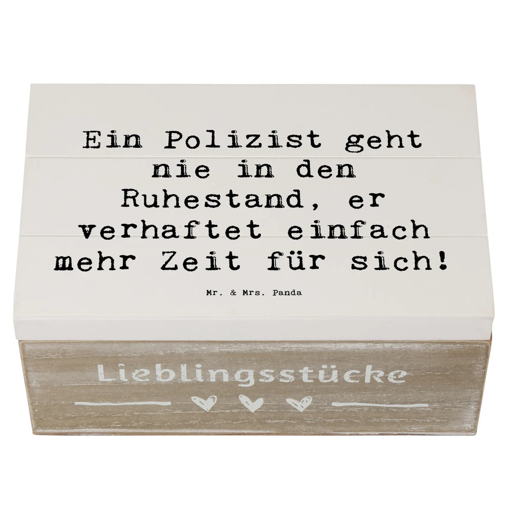 Wooden chest Saying Ein Polizist geht nie in den Ruhestand, er verhaftet einfach mehr Zeit für sich! Dekokiste, Geschenkbox, Holzkiste, Aufbewahrungsbox, Geschenkdose, Kiste, Schatulle, Truhe, XXL, Erinnerungskiste, Schatzkiste, Erinnerungsbox, Beruf, Ausbildung, Jubiläum, Abschied, Rente, Kollege, Kollegin, Geschenk, Schenken, Arbeitskollege, Mitarbeiter, Firma, Danke, Dankeschön