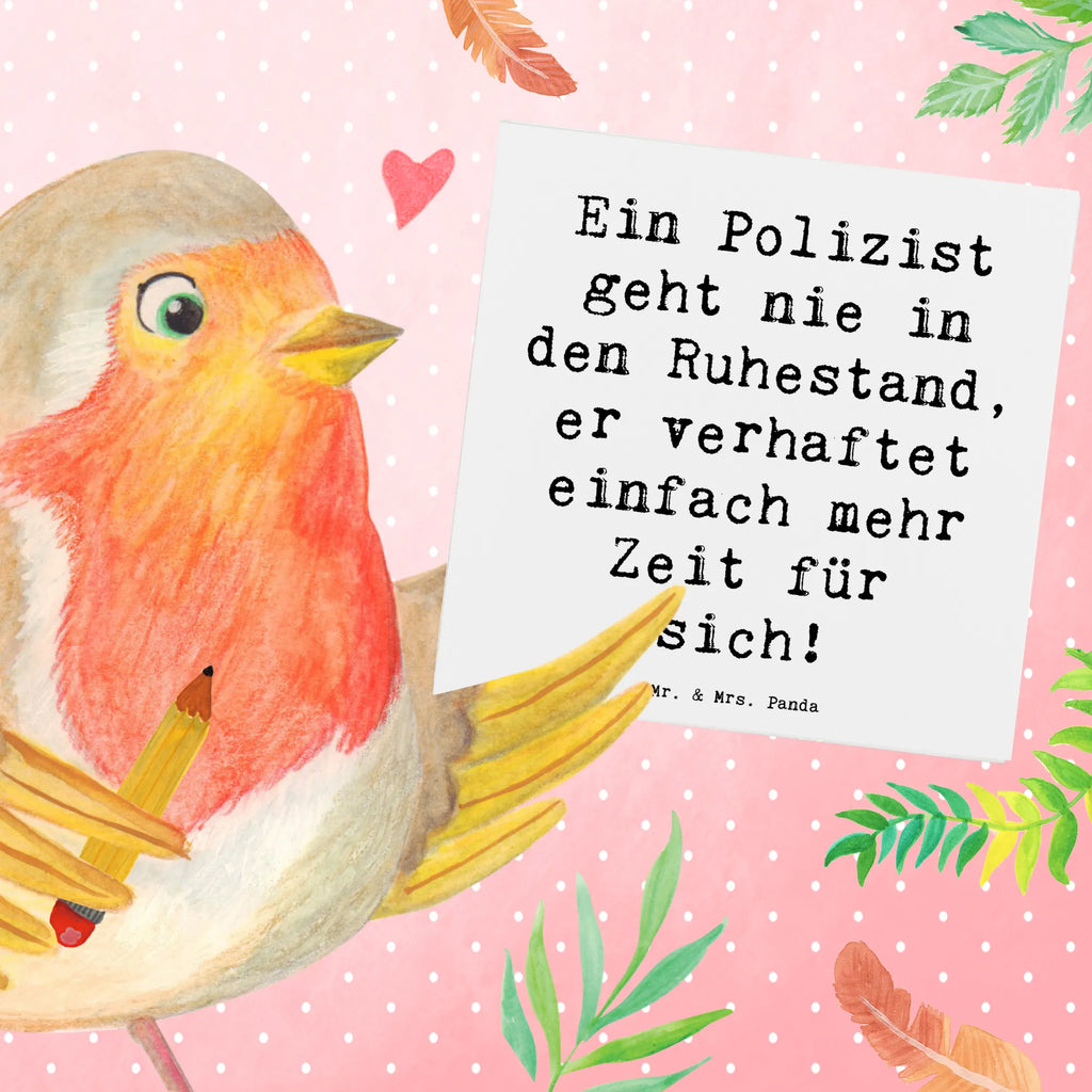 Deluxe Card Saying Ein Polizist geht nie in den Ruhestand, er verhaftet einfach mehr Zeit für sich! Geburtstagskarte, Hochwertige Klappkarte, Hochwertige Grußkarte, Klappkarte, Glückwunschkarte, Karte, Einladungskarte, Hochzeitskarte, Grußkarte, Beruf, Ausbildung, Jubiläum, Abschied, Rente, Kollege, Kollegin, Geschenk, Schenken, Arbeitskollege, Mitarbeiter, Firma, Danke, Dankeschön