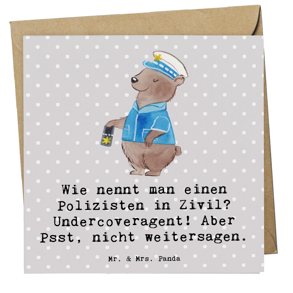 Deluxe Card Wie nennt man einen Polizisten in Zivil? Undercoveragent! Aber Psst, nicht weitersagen. Grußkarte, Hochzeitskarte, Hochwertige Klappkarte, Geburtstagskarte, Karte, Klappkarte, Einladungskarte, Hochwertige Grußkarte, Glückwunschkarte, Beruf, Ausbildung, Jubiläum, Abschied, Rente, Kollege, Kollegin, Geschenk, Schenken, Arbeitskollege, Mitarbeiter, Firma, Danke, Dankeschön