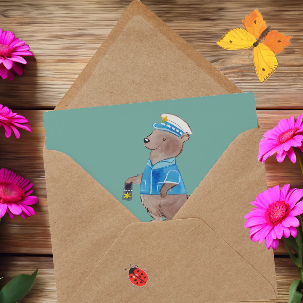 Deluxe Card Ein Polizist geht nie in den Ruhestand, er verhaftet einfach mehr Zeit für sich! Klappkarte, Grußkarte, Hochwertige Grußkarte, Karte, Hochwertige Klappkarte, Glückwunschkarte, Hochzeitskarte, Geburtstagskarte, Einladungskarte, Beruf, Ausbildung, Jubiläum, Abschied, Rente, Kollege, Kollegin, Geschenk, Schenken, Arbeitskollege, Mitarbeiter, Firma, Danke, Dankeschön