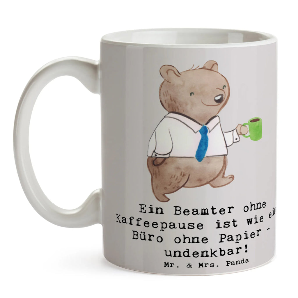 Mug Ein Beamter ohne Kaffeepause ist wie ein Büro ohne Papier - undenkbar! Teetasse, Tasse mit Motiven, Tasse mit Zitaten, Geschenktasse, Porzellantasse, Bürotasse, Kaffeetasse, Tasse, Keramiktasse, Beruf, Ausbildung, Jubiläum, Abschied, Rente, Kollege, Kollegin, Geschenk, Schenken, Arbeitskollege, Mitarbeiter, Firma, Danke, Dankeschön