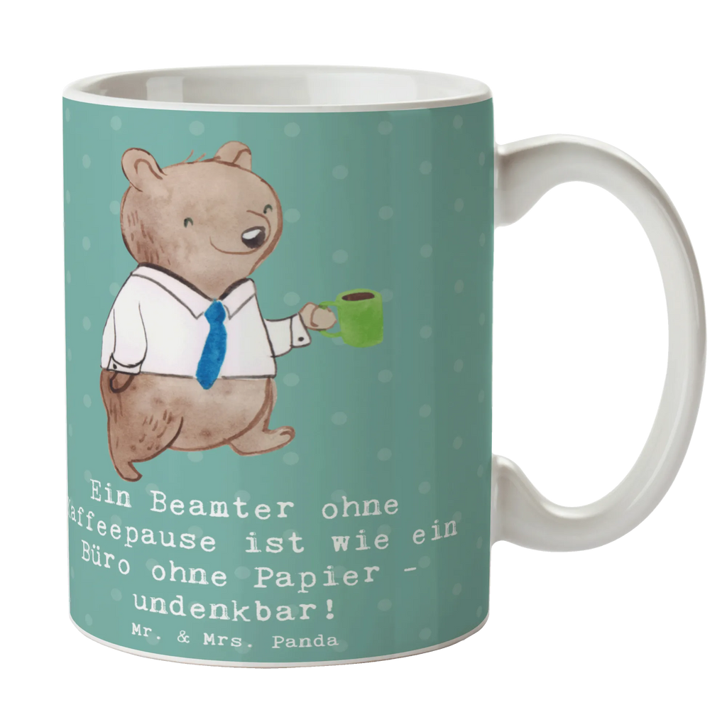 Mug Ein Beamter ohne Kaffeepause ist wie ein Büro ohne Papier - undenkbar! Teetasse, Tasse mit Motiven, Tasse mit Zitaten, Geschenktasse, Porzellantasse, Bürotasse, Kaffeetasse, Tasse, Keramiktasse, Beruf, Ausbildung, Jubiläum, Abschied, Rente, Kollege, Kollegin, Geschenk, Schenken, Arbeitskollege, Mitarbeiter, Firma, Danke, Dankeschön