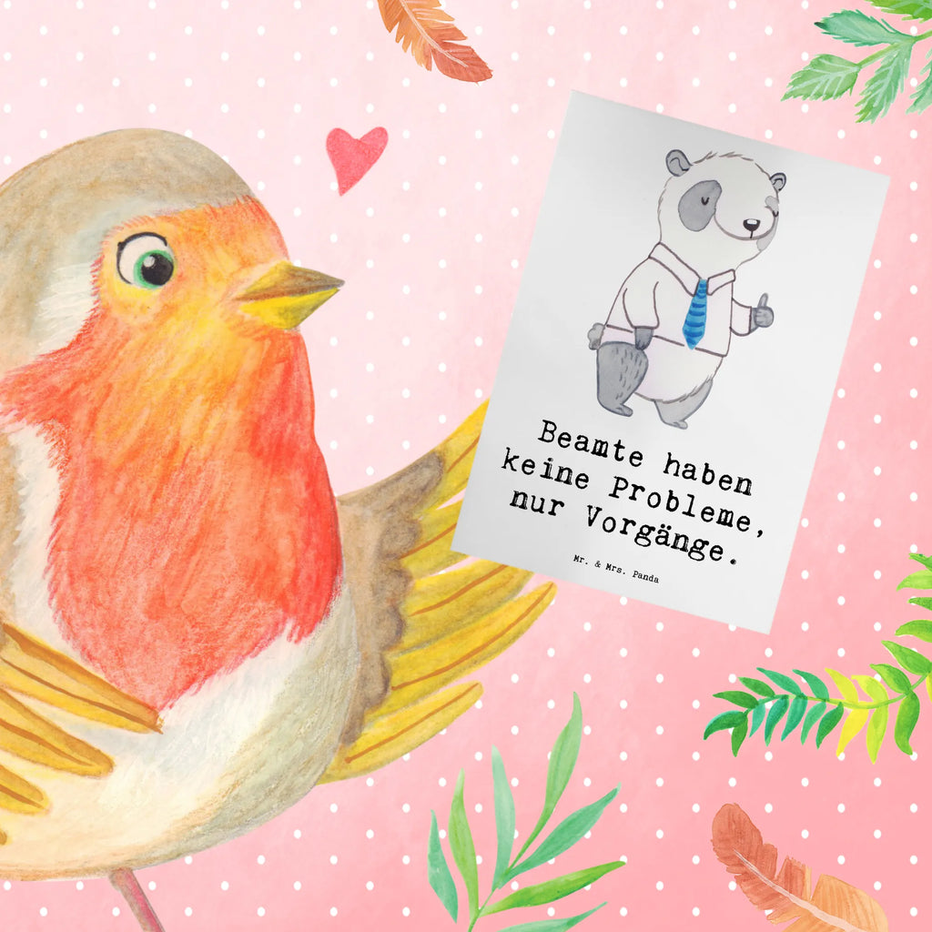 Greetings card Beamte haben keine Probleme, nur Vorgänge. Einladungskarte, Ansichtskarten, Karte, Klappkarte, Glückwunschkarte, Grußkarte, Geburtstagskarte, Hochzeitskarte, Beruf, Ausbildung, Jubiläum, Abschied, Rente, Kollege, Kollegin, Geschenk, Schenken, Arbeitskollege, Mitarbeiter, Firma, Danke, Dankeschön