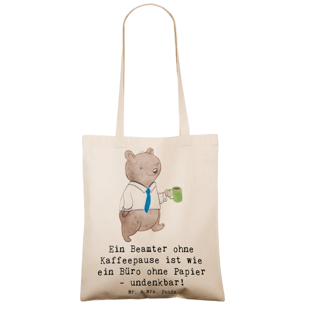 Tote bag Ein Beamter ohne Kaffeepause ist wie ein Büro ohne Papier - undenkbar! Jutebeutel, Shopper, Beuteltasche, Stoffbeutel, Einkaufstüte, Strandtasche, Badetasche, Stofftasche, Tragetasche, Beutel, Tasche, Einkaufstasche, Umhängetasche, Laptoptasche, Schultertasche, Jutetasche, Beruf, Ausbildung, Jubiläum, Abschied, Rente, Kollege, Kollegin, Geschenk, Schenken, Arbeitskollege, Mitarbeiter, Firma, Danke, Dankeschön