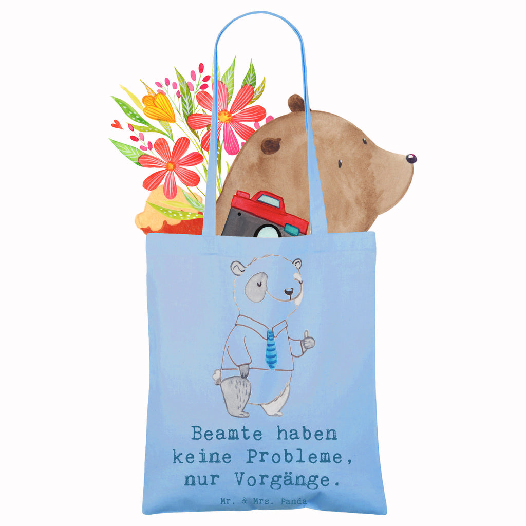 Tote bag Beamte haben keine Probleme, nur Vorgänge. Laptoptasche, Schultertasche, Tasche, Einkaufstasche, Stofftasche, Umhängetasche, Beutel, Einkaufstüte, Shopper, Tragetasche, Stoffbeutel, Badetasche, Jutetasche, Beuteltasche, Strandtasche, Jutebeutel, Beruf, Ausbildung, Jubiläum, Abschied, Rente, Kollege, Kollegin, Geschenk, Schenken, Arbeitskollege, Mitarbeiter, Firma, Danke, Dankeschön