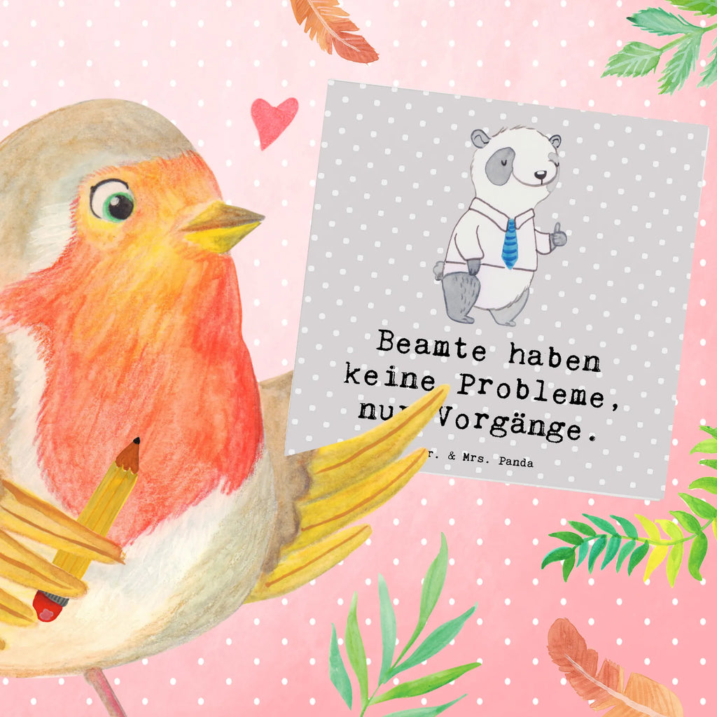 Deluxe Card Beamte haben keine Probleme, nur Vorgänge. Hochwertige Grußkarte, Glückwunschkarte, Hochzeitskarte, Karte, Klappkarte, Hochwertige Klappkarte, Grußkarte, Geburtstagskarte, Einladungskarte, Beruf, Ausbildung, Jubiläum, Abschied, Rente, Kollege, Kollegin, Geschenk, Schenken, Arbeitskollege, Mitarbeiter, Firma, Danke, Dankeschön