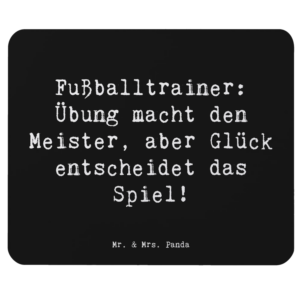 Mouse mat Saying Fußballtrainer: Übung macht den Meister, aber Glück entscheidet das Spiel! Mausunterlage, Designer Mauspad, Mousepad, Arbeitszimmer, Computer zubehör, Einzigartiges Mauspad, PC Zubehör, Mauspad Büro, Mauspad, Büroausstattung, Beruf, Ausbildung, Jubiläum, Abschied, Rente, Kollege, Kollegin, Geschenk, Schenken, Arbeitskollege, Mitarbeiter, Firma, Danke, Dankeschön