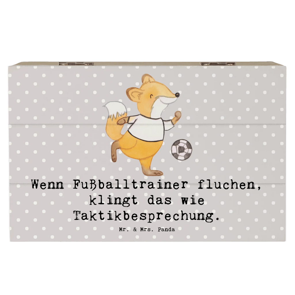 Wooden chest Wenn Fußballtrainer fluchen, klingt das wie Taktikbesprechung. Erinnerungsbox, Geschenkdose, Aufbewahrungsbox, Geschenkbox, Schatzkiste, Dekokiste, Kiste, Erinnerungskiste, Truhe, Schatulle, Holzkiste, XXL, Beruf, Ausbildung, Jubiläum, Abschied, Rente, Kollege, Kollegin, Geschenk, Schenken, Arbeitskollege, Mitarbeiter, Firma, Danke, Dankeschön