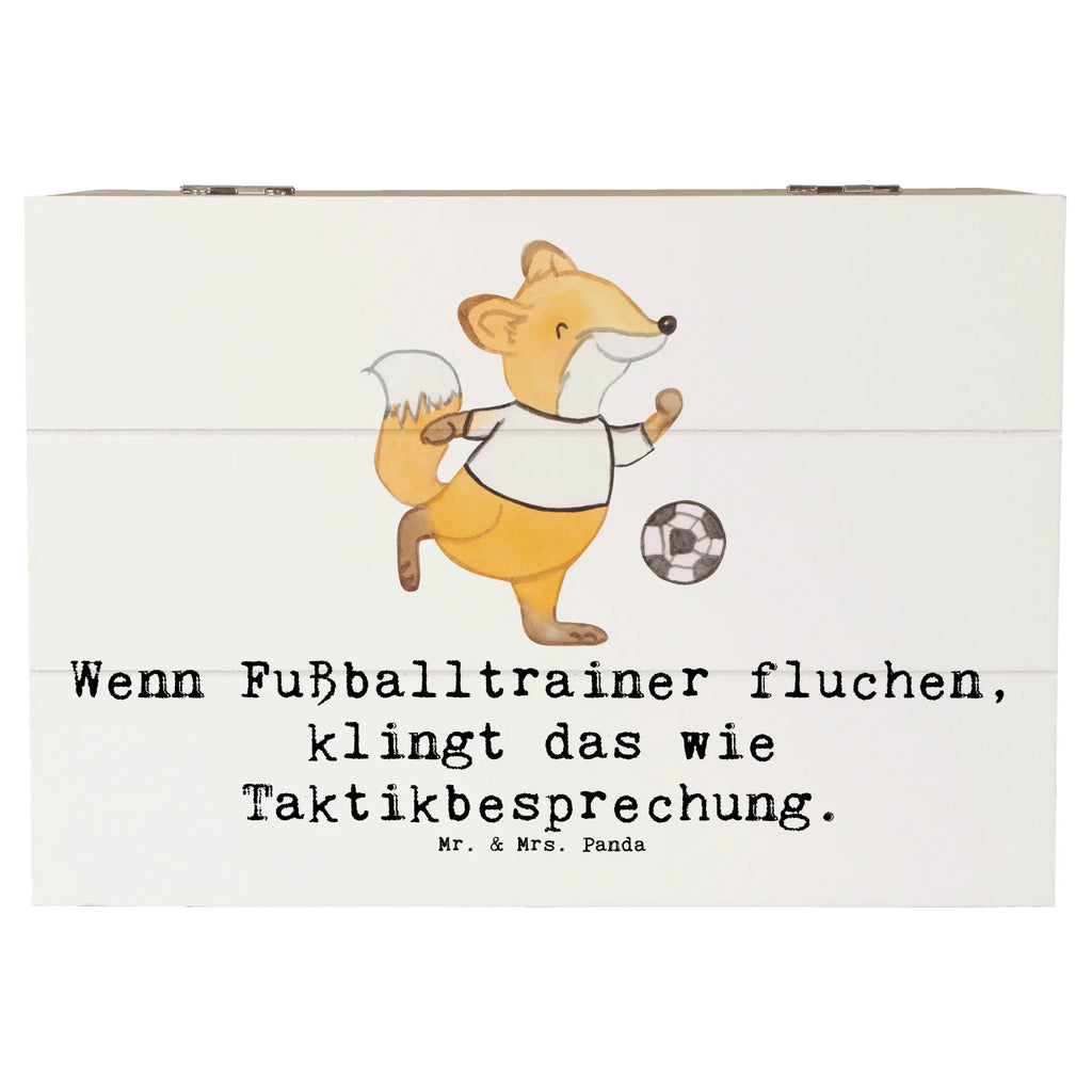 Wooden chest Wenn Fußballtrainer fluchen, klingt das wie Taktikbesprechung. Erinnerungsbox, Geschenkdose, Aufbewahrungsbox, Geschenkbox, Schatzkiste, Dekokiste, Kiste, Erinnerungskiste, Truhe, Schatulle, Holzkiste, XXL, Beruf, Ausbildung, Jubiläum, Abschied, Rente, Kollege, Kollegin, Geschenk, Schenken, Arbeitskollege, Mitarbeiter, Firma, Danke, Dankeschön