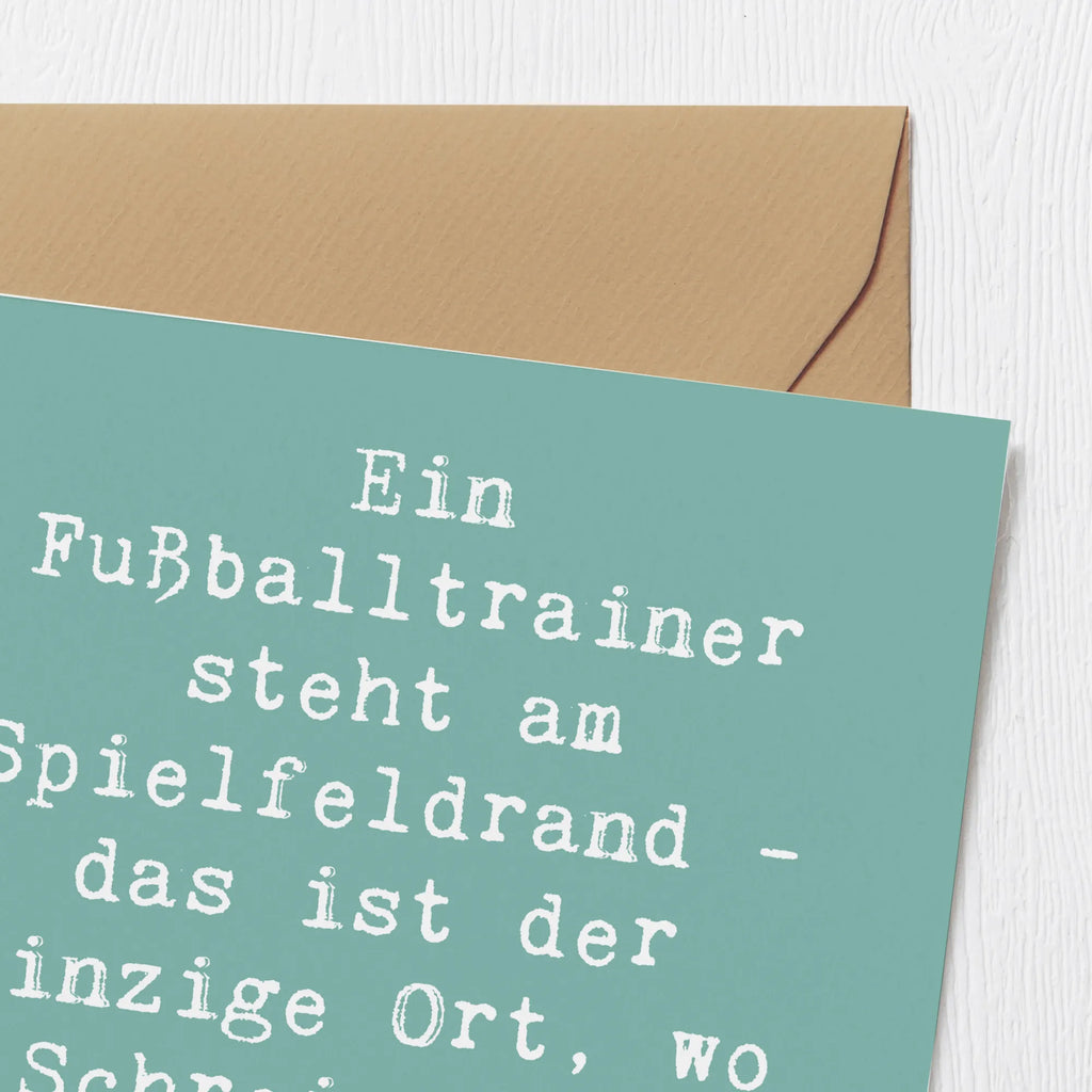 Deluxe Karte Spruch Fußballtrainer Energie Glückwunschkarte, Karte, Geburtstagskarte, Hochwertige Klappkarte, Einladungskarte, Hochzeitskarte, Klappkarte, Hochwertige Grußkarte, Grußkarte, Beruf, Ausbildung, Jubiläum, Abschied, Rente, Kollege, Kollegin, Geschenk, Schenken, Arbeitskollege, Mitarbeiter, Firma, Danke, Dankeschön