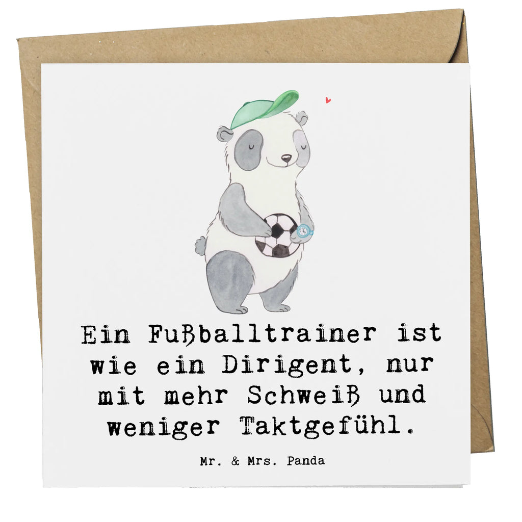 Deluxe Card Ein Fußballtrainer ist wie ein Dirigent, nur mit mehr Schweiß und weniger Taktgefühl. Einladungskarte, Karte, Hochwertige Grußkarte, Hochzeitskarte, Glückwunschkarte, Klappkarte, Hochwertige Klappkarte, Geburtstagskarte, Grußkarte, Beruf, Ausbildung, Jubiläum, Abschied, Rente, Kollege, Kollegin, Geschenk, Schenken, Arbeitskollege, Mitarbeiter, Firma, Danke, Dankeschön