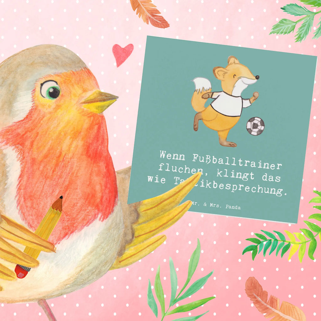 Deluxe Card Wenn Fußballtrainer fluchen, klingt das wie Taktikbesprechung. Glückwunschkarte, Karte, Hochwertige Grußkarte, Einladungskarte, Klappkarte, Hochzeitskarte, Geburtstagskarte, Hochwertige Klappkarte, Grußkarte, Beruf, Ausbildung, Jubiläum, Abschied, Rente, Kollege, Kollegin, Geschenk, Schenken, Arbeitskollege, Mitarbeiter, Firma, Danke, Dankeschön