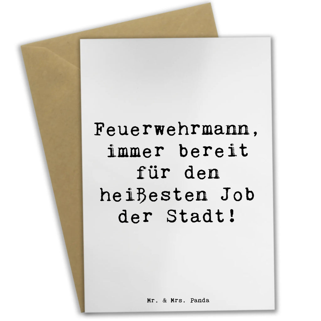 Greetings card Saying Feuerwehrmann, immer bereit für den heißesten Job der Stadt! Karte, Glückwunschkarte, Hochzeitskarte, Grußkarte, Klappkarte, Einladungskarte, Geburtstagskarte, Ansichtskarten, Beruf, Ausbildung, Jubiläum, Abschied, Rente, Kollege, Kollegin, Geschenk, Schenken, Arbeitskollege, Mitarbeiter, Firma, Danke, Dankeschön