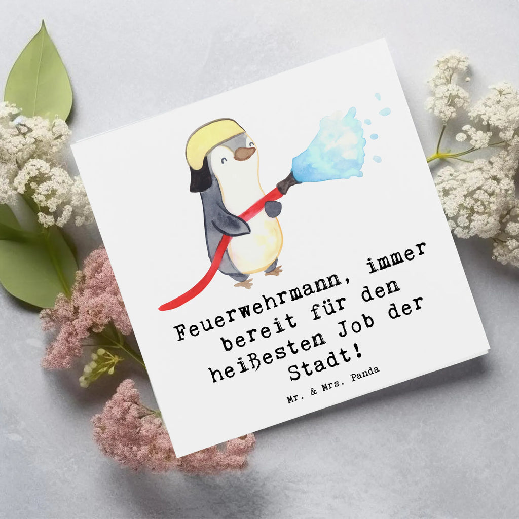 Deluxe Card Feuerwehrmann, immer bereit für den heißesten Job der Stadt! Grußkarte, Geburtstagskarte, Karte, Hochwertige Grußkarte, Hochwertige Klappkarte, Einladungskarte, Klappkarte, Hochzeitskarte, Glückwunschkarte, Beruf, Ausbildung, Jubiläum, Abschied, Rente, Kollege, Kollegin, Geschenk, Schenken, Arbeitskollege, Mitarbeiter, Firma, Danke, Dankeschön