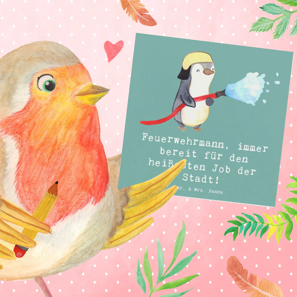 Deluxe Card Feuerwehrmann, immer bereit für den heißesten Job der Stadt! Grußkarte, Geburtstagskarte, Karte, Hochwertige Grußkarte, Hochwertige Klappkarte, Einladungskarte, Klappkarte, Hochzeitskarte, Glückwunschkarte, Beruf, Ausbildung, Jubiläum, Abschied, Rente, Kollege, Kollegin, Geschenk, Schenken, Arbeitskollege, Mitarbeiter, Firma, Danke, Dankeschön