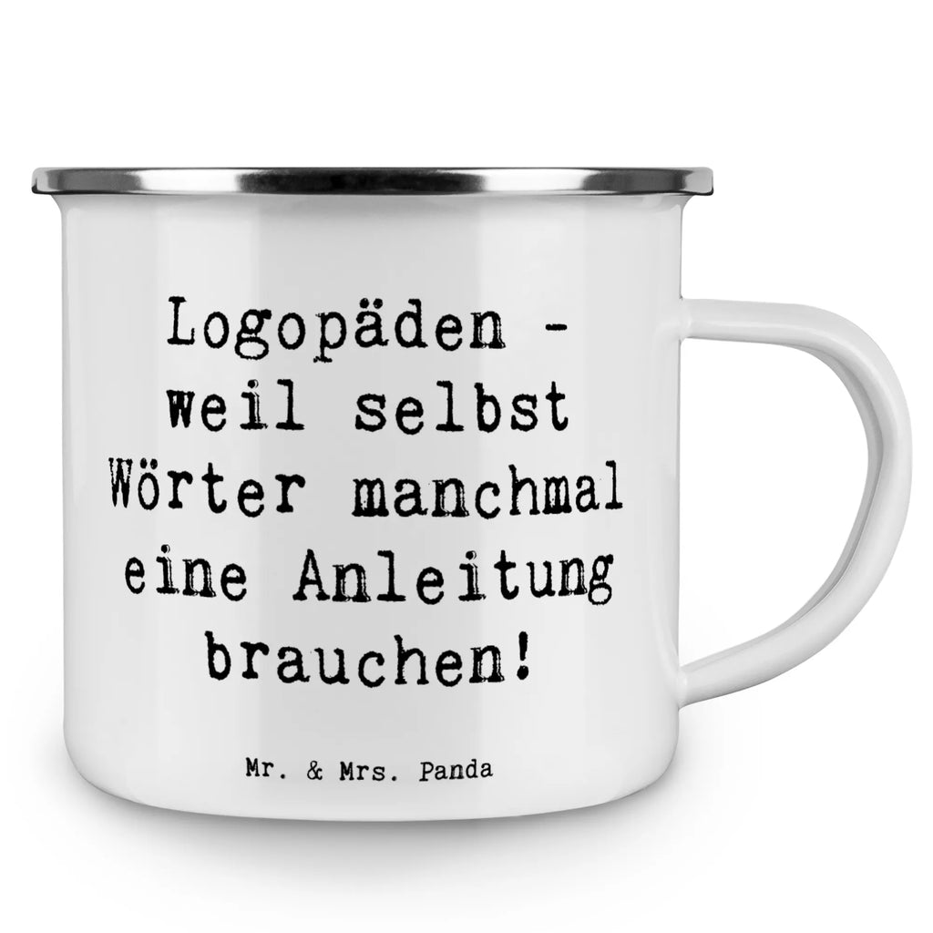 Enamel camping mug Saying Logopäden - weil selbst Wörter manchmal eine Anleitung brauchen! Metalltasse, Metall Tasse, Emaille Becher, Campingbecher, Kaffee Blechtasse, Emailletasse, Emaille Tassen, Emaille Trinkbecher, Tasse Emaille, Blechtasse, Emaille Tasse Camping, Metalltasse für Camping, Camping Tassen, Blechtasse Outdoor, Blechtassen, Emaille Becher Camping, Campingtassen, Outdoor Tasse, Camping Becher Edelstahl, Tasse Camping, Camping Tassen Emaille, Camping Tasse Emaille, Camping Becher, Outdoor Becher, Emaille Tasse, Edelstahl Trinkbecher, Camping Tasse Metall, Emaille Campingbecher, Campingtasse, Trinkbecher, Beruf, Ausbildung, Jubiläum, Abschied, Rente, Kollege, Kollegin, Geschenk, Schenken, Arbeitskollege, Mitarbeiter, Firma, Danke, Dankeschön