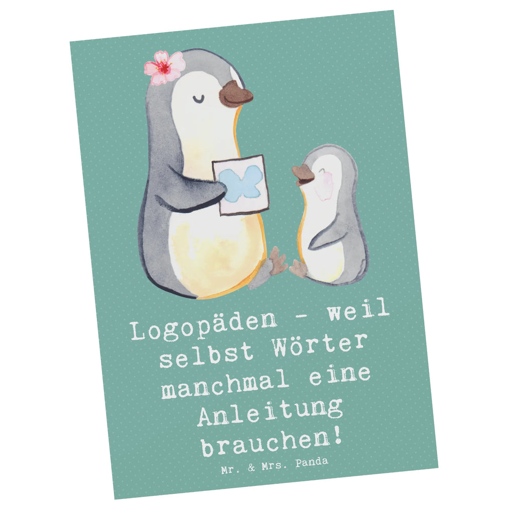 Postcard Logopäden - weil selbst Wörter manchmal eine Anleitung brauchen! Einladungskarte, Einladung, Ansichtskarten, Einladungskarten Geburtstag, Grußkarte, Karte, Ansichtskarte, Einladung Geburtstag, Geburtstagskarte, Dankeskarte, Geschenkkarte, Postkarte, Beruf, Ausbildung, Jubiläum, Abschied, Rente, Kollege, Kollegin, Geschenk, Schenken, Arbeitskollege, Mitarbeiter, Firma, Danke, Dankeschön