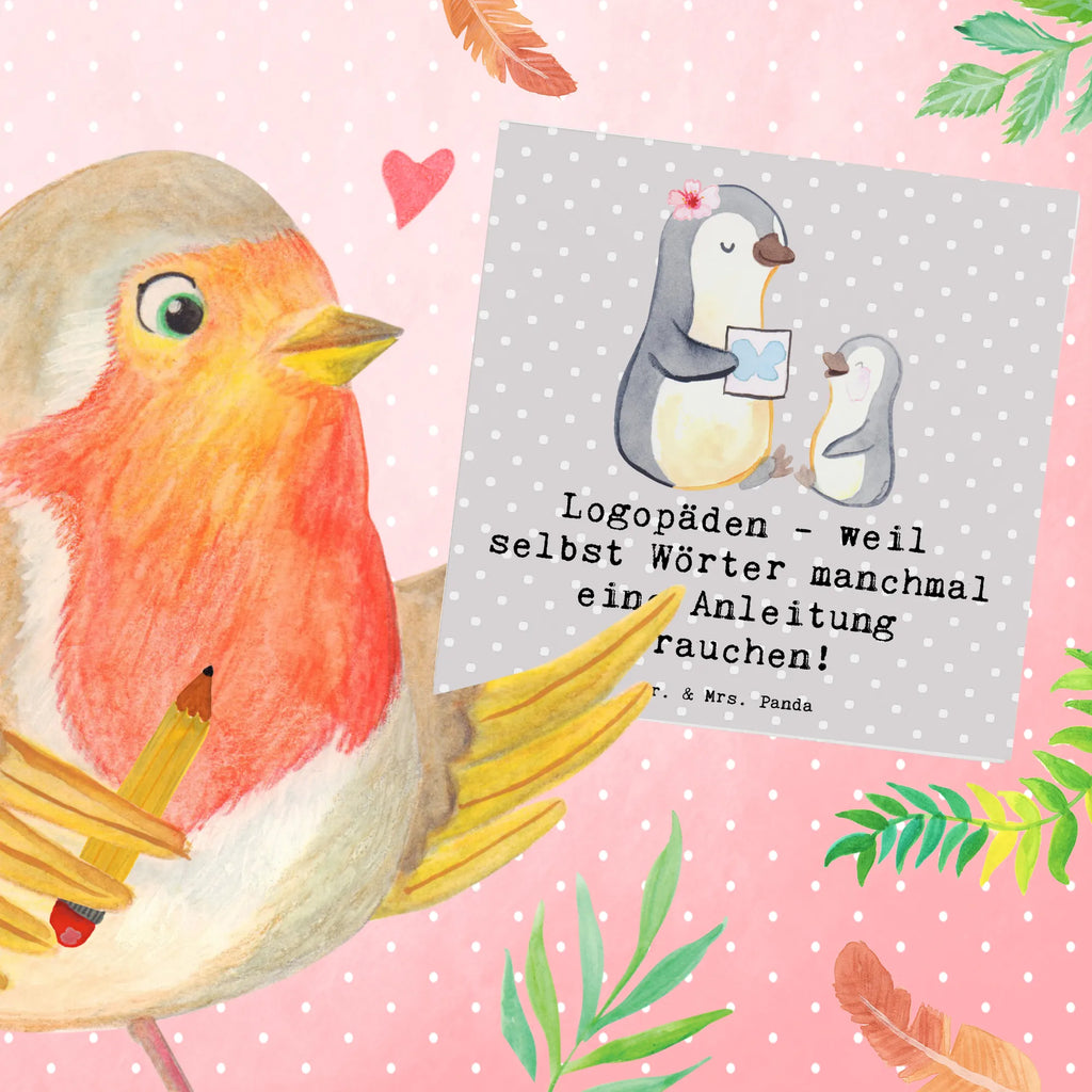 Deluxe Card Logopäden - weil selbst Wörter manchmal eine Anleitung brauchen! Einladungskarte, Karte, Glückwunschkarte, Hochwertige Klappkarte, Geburtstagskarte, Grußkarte, Hochzeitskarte, Klappkarte, Hochwertige Grußkarte, Beruf, Ausbildung, Jubiläum, Abschied, Rente, Kollege, Kollegin, Geschenk, Schenken, Arbeitskollege, Mitarbeiter, Firma, Danke, Dankeschön