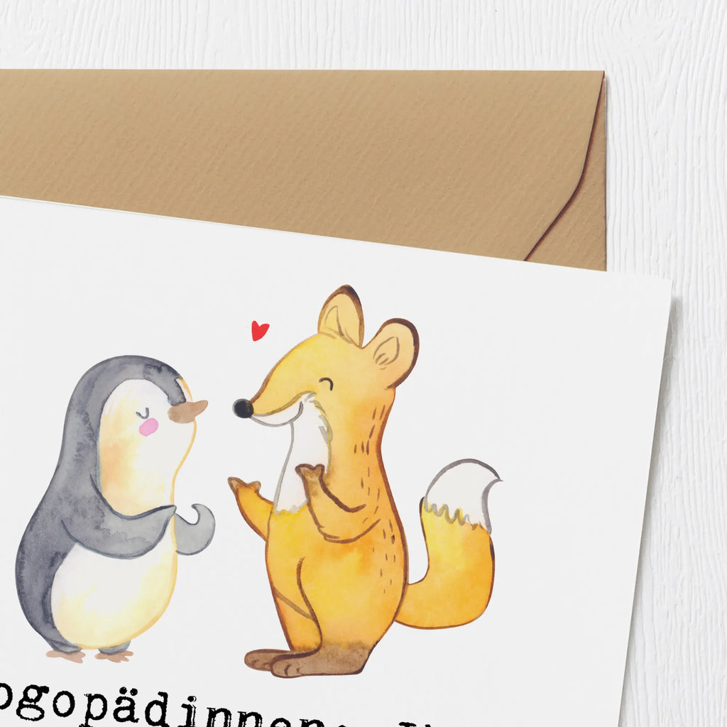 Deluxe Card Logopädinnen: Ihre Superkraft ist, dass sie wirklich zuhören können. Glückwunschkarte, Karte, Hochwertige Grußkarte, Einladungskarte, Klappkarte, Hochwertige Klappkarte, Hochzeitskarte, Grußkarte, Geburtstagskarte, Beruf, Ausbildung, Jubiläum, Abschied, Rente, Kollege, Kollegin, Geschenk, Schenken, Arbeitskollege, Mitarbeiter, Firma, Danke, Dankeschön