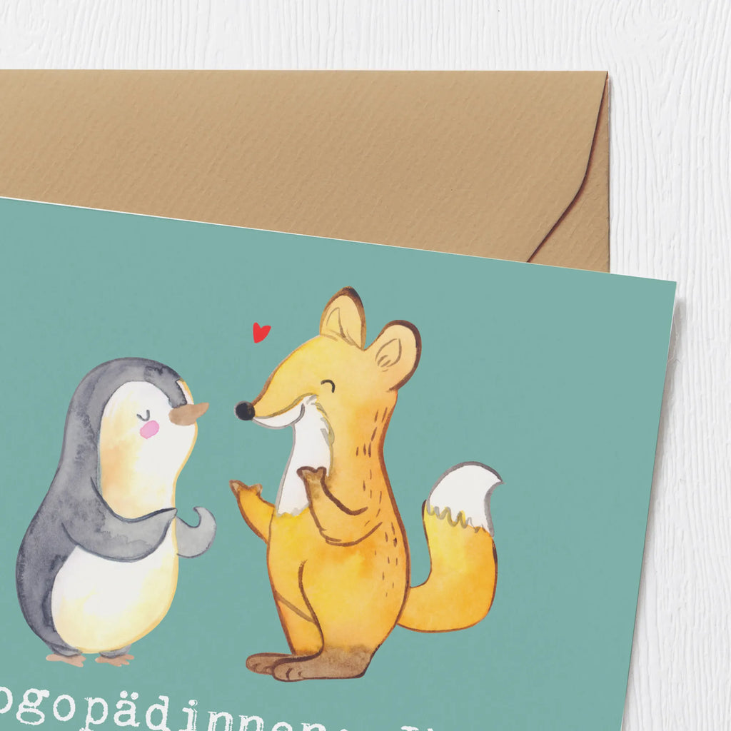 Deluxe Card Logopädinnen: Ihre Superkraft ist, dass sie wirklich zuhören können. Glückwunschkarte, Karte, Hochwertige Grußkarte, Einladungskarte, Klappkarte, Hochwertige Klappkarte, Hochzeitskarte, Grußkarte, Geburtstagskarte, Beruf, Ausbildung, Jubiläum, Abschied, Rente, Kollege, Kollegin, Geschenk, Schenken, Arbeitskollege, Mitarbeiter, Firma, Danke, Dankeschön