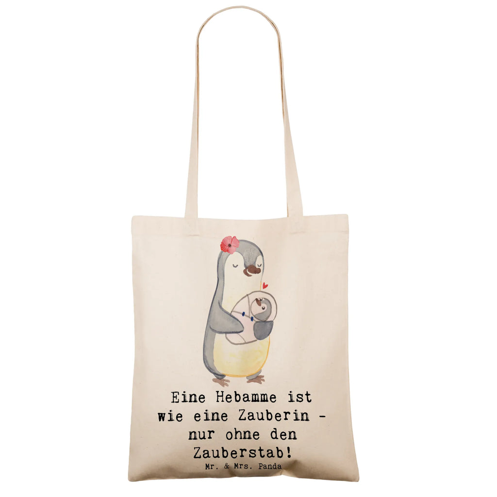 Tote bag Eine Hebamme ist wie eine Zauberin - nur ohne den Zauberstab! Beutel, Einkaufstüte, Stoffbeutel, Tasche, Beuteltasche, Jutebeutel, Einkaufstasche, Strandtasche, Laptoptasche, Umhängetasche, Shopper, Schultertasche, Jutetasche, Badetasche, Tragetasche, Stofftasche, Beruf, Ausbildung, Jubiläum, Abschied, Rente, Kollege, Kollegin, Geschenk, Schenken, Arbeitskollege, Mitarbeiter, Firma, Danke, Dankeschön