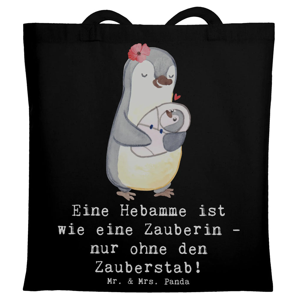 Tote bag Eine Hebamme ist wie eine Zauberin - nur ohne den Zauberstab! Beutel, Einkaufstüte, Stoffbeutel, Tasche, Beuteltasche, Jutebeutel, Einkaufstasche, Strandtasche, Laptoptasche, Umhängetasche, Shopper, Schultertasche, Jutetasche, Badetasche, Tragetasche, Stofftasche, Beruf, Ausbildung, Jubiläum, Abschied, Rente, Kollege, Kollegin, Geschenk, Schenken, Arbeitskollege, Mitarbeiter, Firma, Danke, Dankeschön