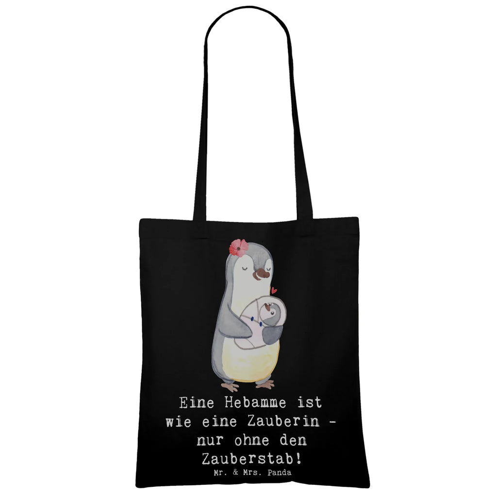 Tote bag Eine Hebamme ist wie eine Zauberin - nur ohne den Zauberstab! Beutel, Einkaufstüte, Stoffbeutel, Tasche, Beuteltasche, Jutebeutel, Einkaufstasche, Strandtasche, Laptoptasche, Umhängetasche, Shopper, Schultertasche, Jutetasche, Badetasche, Tragetasche, Stofftasche, Beruf, Ausbildung, Jubiläum, Abschied, Rente, Kollege, Kollegin, Geschenk, Schenken, Arbeitskollege, Mitarbeiter, Firma, Danke, Dankeschön