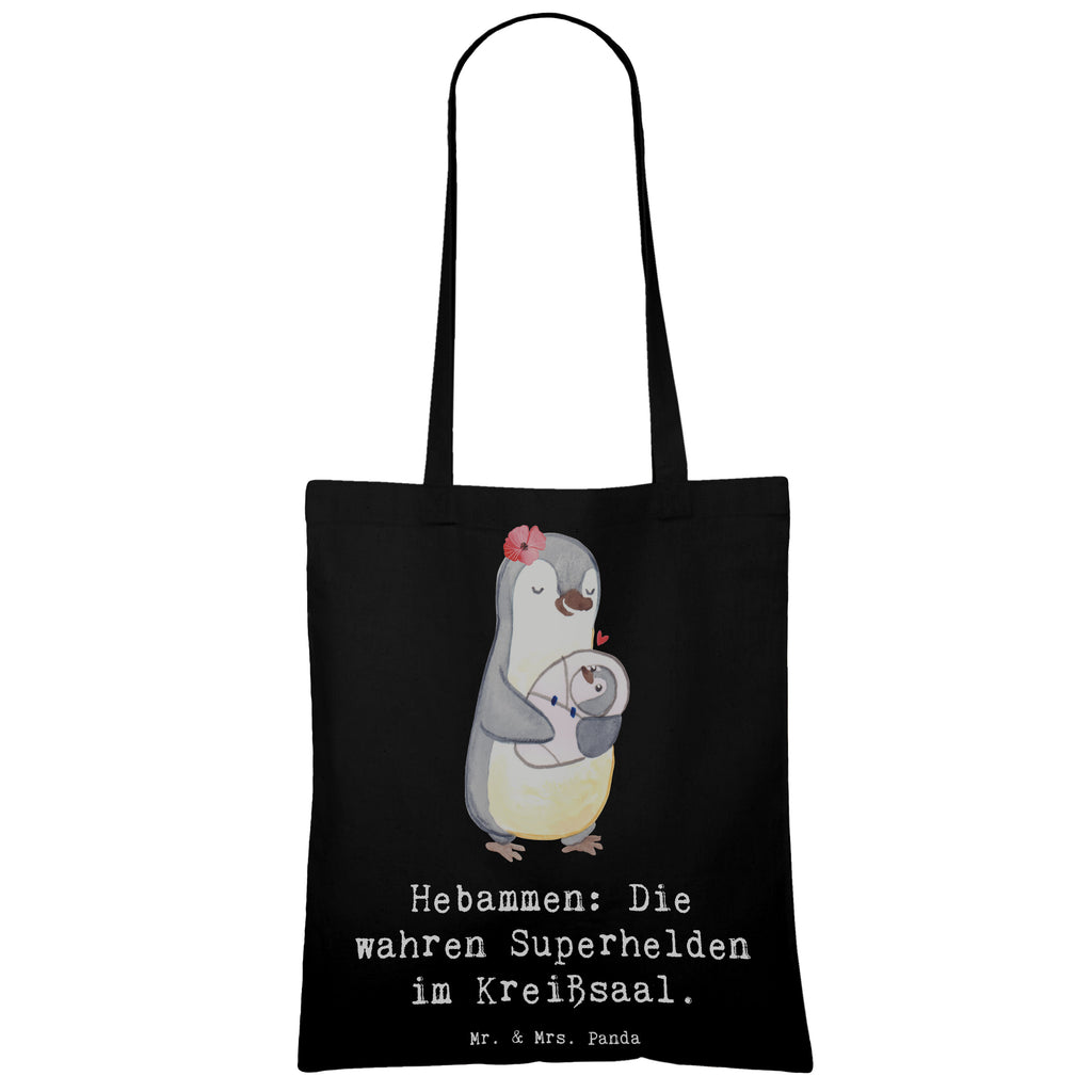 Tote bag Hebammen: Die wahren Superhelden im Kreißsaal. Laptoptasche, Jutetasche, Beuteltasche, Schultertasche, Tasche, Stoffbeutel, Badetasche, Strandtasche, Stofftasche, Tragetasche, Einkaufstüte, Beutel, Einkaufstasche, Jutebeutel, Shopper, Umhängetasche, Beruf, Ausbildung, Jubiläum, Abschied, Rente, Kollege, Kollegin, Geschenk, Schenken, Arbeitskollege, Mitarbeiter, Firma, Danke, Dankeschön
