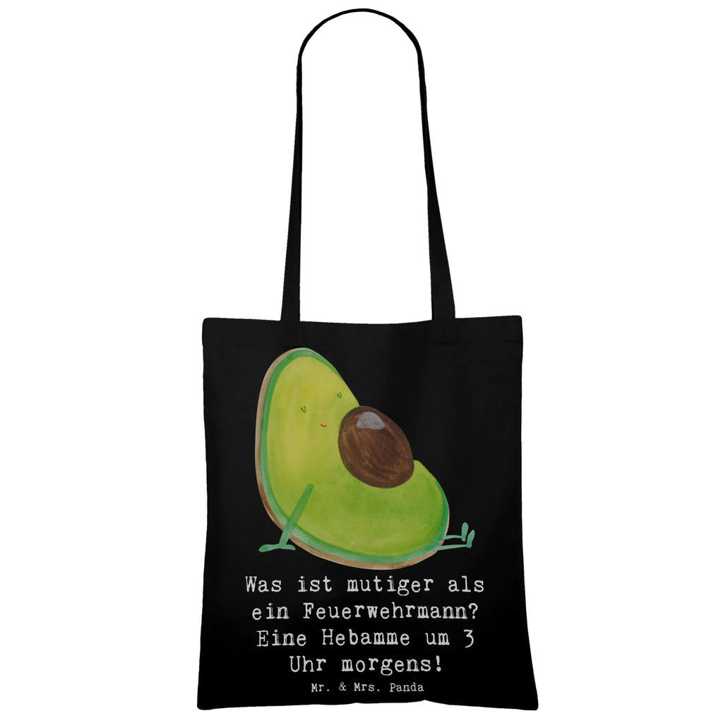 Tote bag Was ist mutiger als ein Feuerwehrmann? Eine Hebamme um 3 Uhr morgens! Badetasche, Beuteltasche, Stoffbeutel, Shopper, Stofftasche, Tasche, Laptoptasche, Strandtasche, Einkaufstüte, Tragetasche, Einkaufstasche, Beutel, Umhängetasche, Jutetasche, Schultertasche, Jutebeutel, Beruf, Ausbildung, Jubiläum, Abschied, Rente, Kollege, Kollegin, Geschenk, Schenken, Arbeitskollege, Mitarbeiter, Firma, Danke, Dankeschön