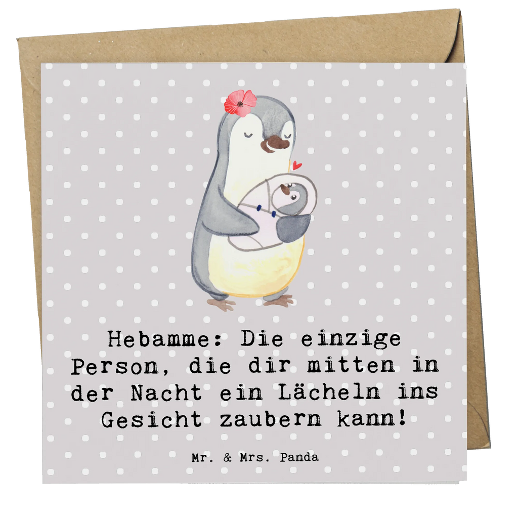 Deluxe Card Hebamme: Die einzige Person, die dir mitten in der Nacht ein Lächeln ins Gesicht zaubern kann! Glückwunschkarte, Hochwertige Grußkarte, Karte, Geburtstagskarte, Klappkarte, Hochwertige Klappkarte, Grußkarte, Einladungskarte, Hochzeitskarte, Beruf, Ausbildung, Jubiläum, Abschied, Rente, Kollege, Kollegin, Geschenk, Schenken, Arbeitskollege, Mitarbeiter, Firma, Danke, Dankeschön