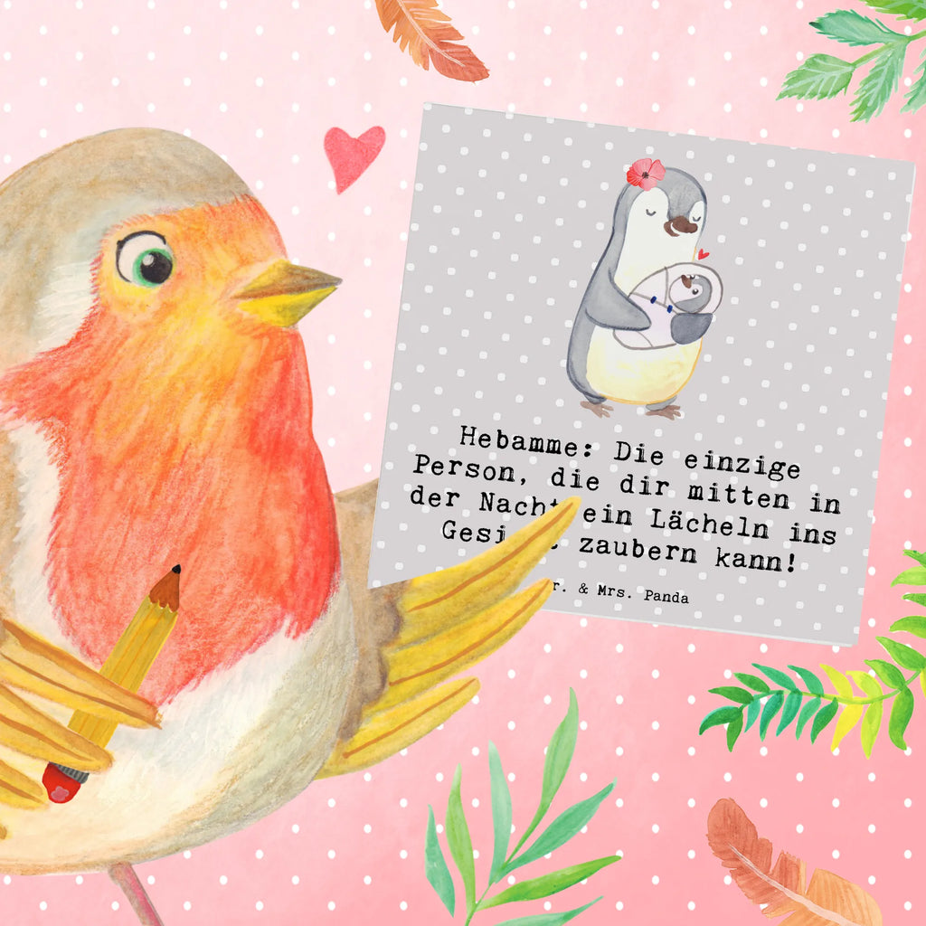 Deluxe Card Hebamme: Die einzige Person, die dir mitten in der Nacht ein Lächeln ins Gesicht zaubern kann! Glückwunschkarte, Hochwertige Grußkarte, Karte, Geburtstagskarte, Klappkarte, Hochwertige Klappkarte, Grußkarte, Einladungskarte, Hochzeitskarte, Beruf, Ausbildung, Jubiläum, Abschied, Rente, Kollege, Kollegin, Geschenk, Schenken, Arbeitskollege, Mitarbeiter, Firma, Danke, Dankeschön