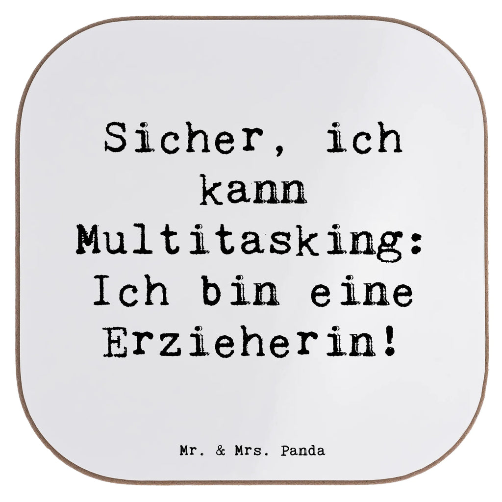 Square coaster Saying Sicher, ich kann Multitasking: Ich bin eine Erzieherin! Bierdeckel, Korkuntersetzer, Tassen Untersetzer, Untersetzer, Glasuntersetzer, Untersetzer Holz, Untersetzer Gläser, Getränkeuntersetzer, Untersetzer aus Holz, Untersetzer für Gläser, Untersetzer Design, Holzuntersetzer, Beruf, Ausbildung, Jubiläum, Abschied, Rente, Kollege, Kollegin, Geschenk, Schenken, Arbeitskollege, Mitarbeiter, Firma, Danke, Dankeschön