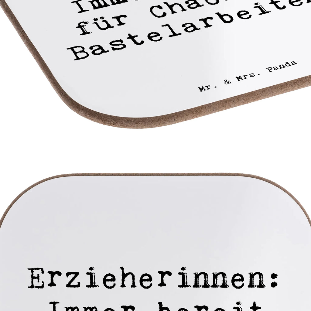 Square coaster Saying Erzieherinnen: Immer bereit für Chaos und Bastelarbeiten! Untersetzer Gläser, Korkuntersetzer, Untersetzer, Untersetzer Holz, Untersetzer Design, Tassen Untersetzer, Getränkeuntersetzer, Glasuntersetzer, Untersetzer für Gläser, Bierdeckel, Holzuntersetzer, Untersetzer aus Holz, Beruf, Ausbildung, Jubiläum, Abschied, Rente, Kollege, Kollegin, Geschenk, Schenken, Arbeitskollege, Mitarbeiter, Firma, Danke, Dankeschön
