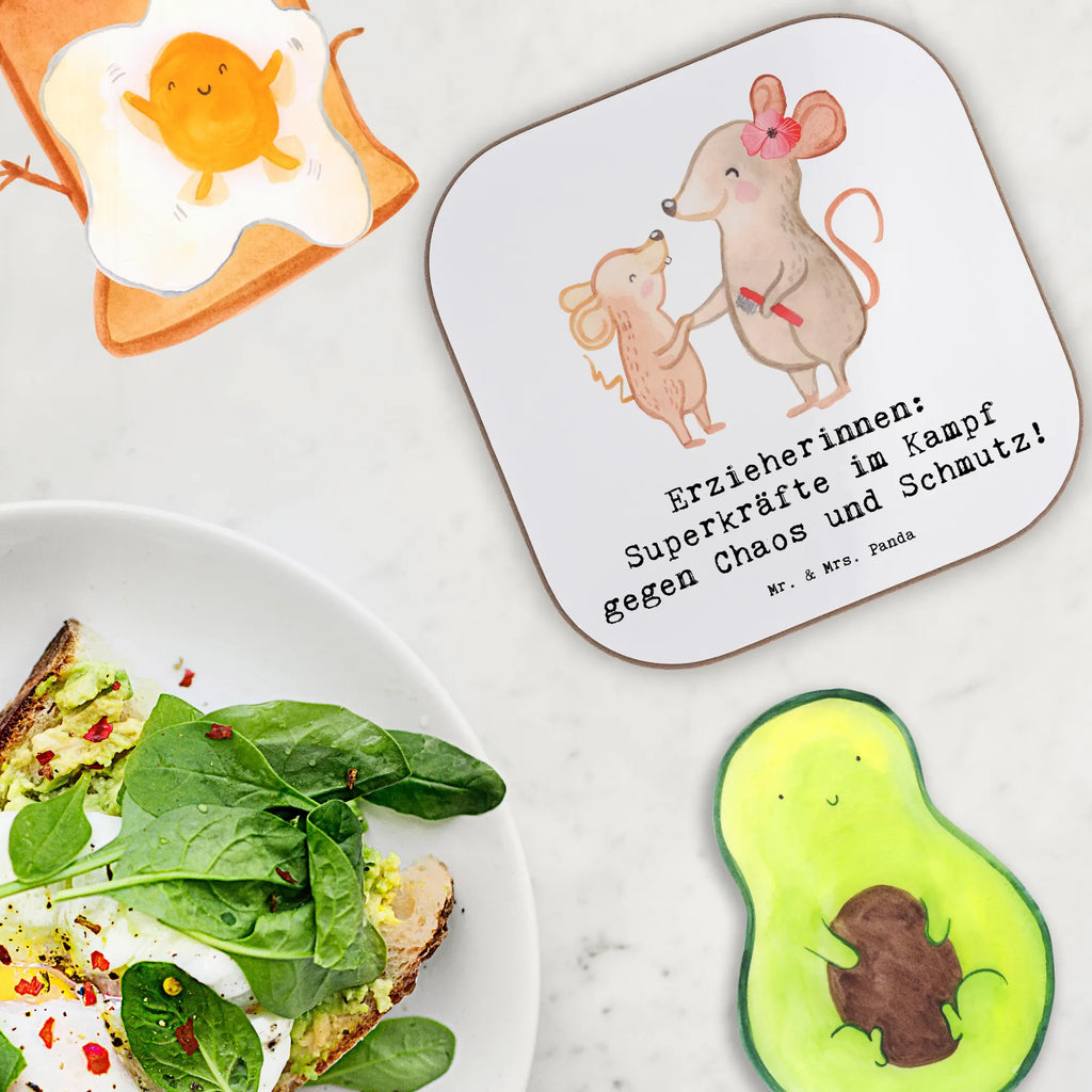 Square coaster Erzieherinnen: Superkräfte im Kampf gegen Chaos und Schmutz! Untersetzer, Bierdeckel, Glasuntersetzer, Untersetzer Gläser, Getränkeuntersetzer, Untersetzer aus Holz, Untersetzer für Gläser, Korkuntersetzer, Untersetzer Holz, Holzuntersetzer, Tassen Untersetzer, Untersetzer Design, Beruf, Ausbildung, Jubiläum, Abschied, Rente, Kollege, Kollegin, Geschenk, Schenken, Arbeitskollege, Mitarbeiter, Firma, Danke, Dankeschön