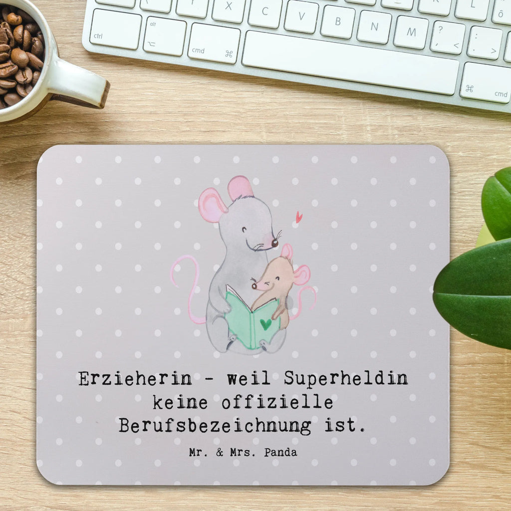 Mouse mat Erzieherin - weil Superheldin keine offizielle Berufsbezeichnung ist. mauspad laptop, computer mauspad, pc mauspad, laptop mousepad, Mauspad, pc mousepad, Mausmatte, Mousepad, Mausunterlage, notebook mauspad, laptop mauspad, mousematte, computermatte, mausteppich, computer mousepad, pc mausunterlage, mauspad pc, Geschenk, Schenken, Jubiläum, Danke, Dankeschön, Beruf, Ausbildung, Abschied, Rente, Kollege, Kollegin, Arbeitskollege, Mitarbeiter, Firma