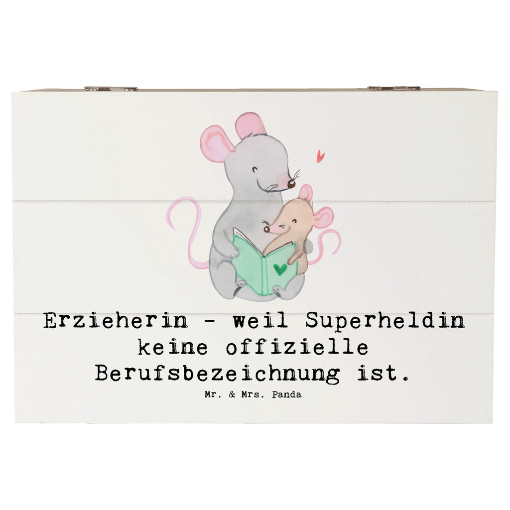 Wooden chest Erzieherin - weil Superheldin keine offizielle Berufsbezeichnung ist. Schatzkiste, Truhe, Geschenkbox, Holzkiste, Geschenkdose, Dekokiste, Erinnerungskiste, Kiste, Schatulle, Aufbewahrungsbox, Erinnerungsbox, XXL, Beruf, Ausbildung, Jubiläum, Abschied, Rente, Kollege, Kollegin, Geschenk, Schenken, Arbeitskollege, Mitarbeiter, Firma, Danke, Dankeschön