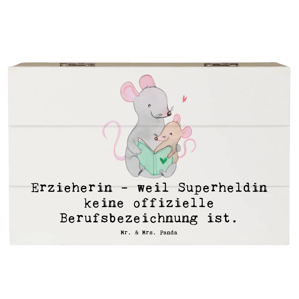 Wooden chest Erzieherin - weil Superheldin keine offizielle Berufsbezeichnung ist. Schatzkiste, Truhe, Geschenkbox, Holzkiste, Geschenkdose, Dekokiste, Erinnerungskiste, Kiste, Schatulle, Aufbewahrungsbox, Erinnerungsbox, XXL, Beruf, Ausbildung, Jubiläum, Abschied, Rente, Kollege, Kollegin, Geschenk, Schenken, Arbeitskollege, Mitarbeiter, Firma, Danke, Dankeschön