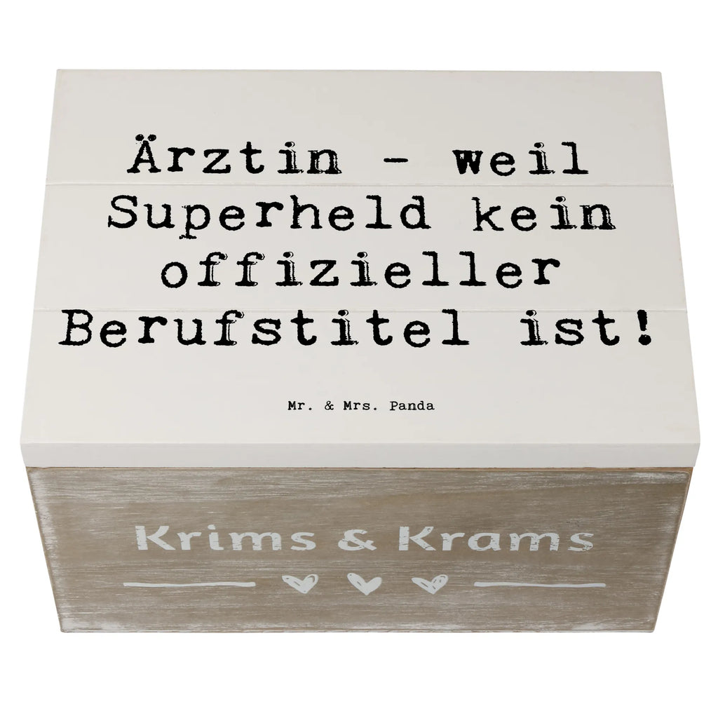 Holzkiste Spruch Ärztin Superheld Schatulle, Holzkiste, Geschenkdose, Kiste, Geschenkbox, Truhe, Dekokiste, XXL, Aufbewahrungsbox, Schatzkiste, Erinnerungskiste, Erinnerungsbox, Beruf, Ausbildung, Jubiläum, Abschied, Rente, Kollege, Kollegin, Geschenk, Schenken, Arbeitskollege, Mitarbeiter, Firma, Danke, Dankeschön