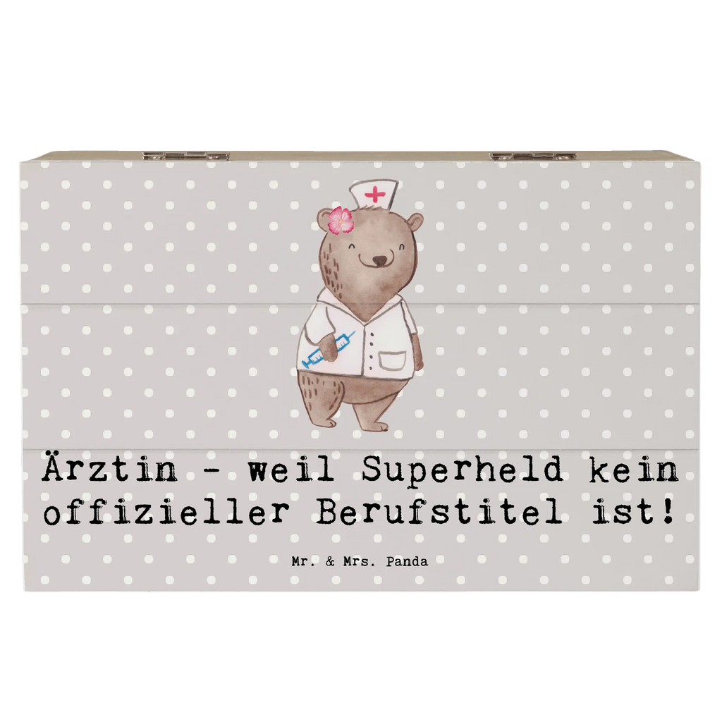 Holzkiste Ärztin Superheld Schatzkiste, Holzkiste, Erinnerungsbox, Dekokiste, XXL, Geschenkbox, Aufbewahrungsbox, Truhe, Geschenkdose, Erinnerungskiste, Kiste, Schatulle, Beruf, Ausbildung, Jubiläum, Abschied, Rente, Kollege, Kollegin, Geschenk, Schenken, Arbeitskollege, Mitarbeiter, Firma, Danke, Dankeschön