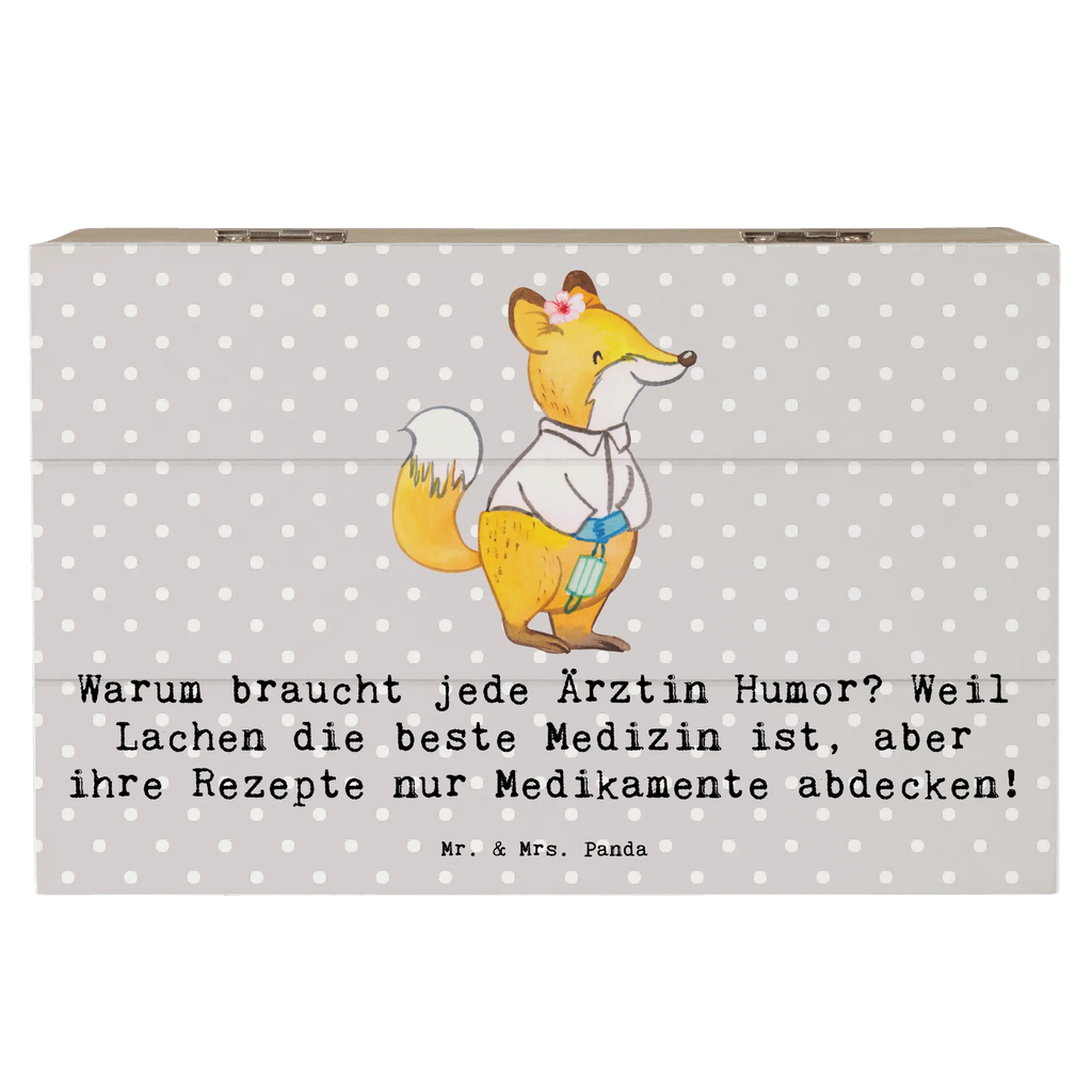 Holzkiste Humorvolle Ärztin Truhe, Schatulle, Holzkiste, Geschenkbox, Geschenkdose, Erinnerungsbox, Aufbewahrungsbox, Schatzkiste, Dekokiste, Kiste, Erinnerungskiste, XXL, Beruf, Ausbildung, Jubiläum, Abschied, Rente, Kollege, Kollegin, Geschenk, Schenken, Arbeitskollege, Mitarbeiter, Firma, Danke, Dankeschön