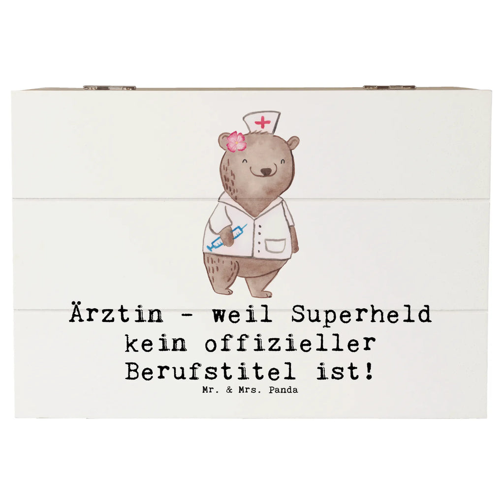 Holzkiste Ärztin Superheld Schatzkiste, Holzkiste, Erinnerungsbox, Dekokiste, XXL, Geschenkbox, Aufbewahrungsbox, Truhe, Geschenkdose, Erinnerungskiste, Kiste, Schatulle, Beruf, Ausbildung, Jubiläum, Abschied, Rente, Kollege, Kollegin, Geschenk, Schenken, Arbeitskollege, Mitarbeiter, Firma, Danke, Dankeschön
