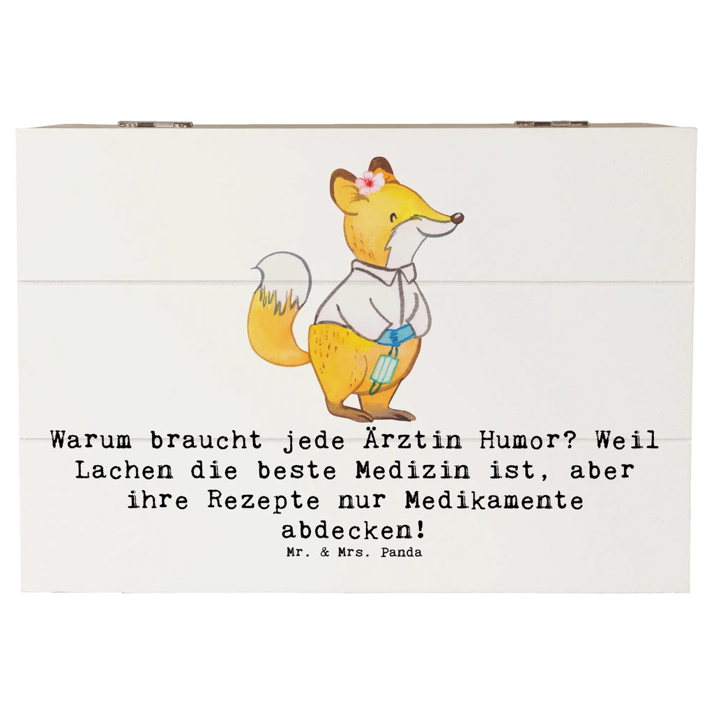 Holzkiste Humorvolle Ärztin Truhe, Schatulle, Holzkiste, Geschenkbox, Geschenkdose, Erinnerungsbox, Aufbewahrungsbox, Schatzkiste, Dekokiste, Kiste, Erinnerungskiste, XXL, Beruf, Ausbildung, Jubiläum, Abschied, Rente, Kollege, Kollegin, Geschenk, Schenken, Arbeitskollege, Mitarbeiter, Firma, Danke, Dankeschön