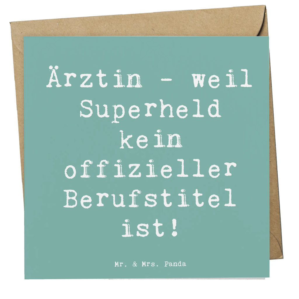 Deluxe Karte Spruch Ärztin Superheld Karte, Hochwertige Klappkarte, Klappkarte, Geburtstagskarte, Hochwertige Grußkarte, Einladungskarte, Grußkarte, Glückwunschkarte, Hochzeitskarte, Beruf, Ausbildung, Jubiläum, Abschied, Rente, Kollege, Kollegin, Geschenk, Schenken, Arbeitskollege, Mitarbeiter, Firma, Danke, Dankeschön
