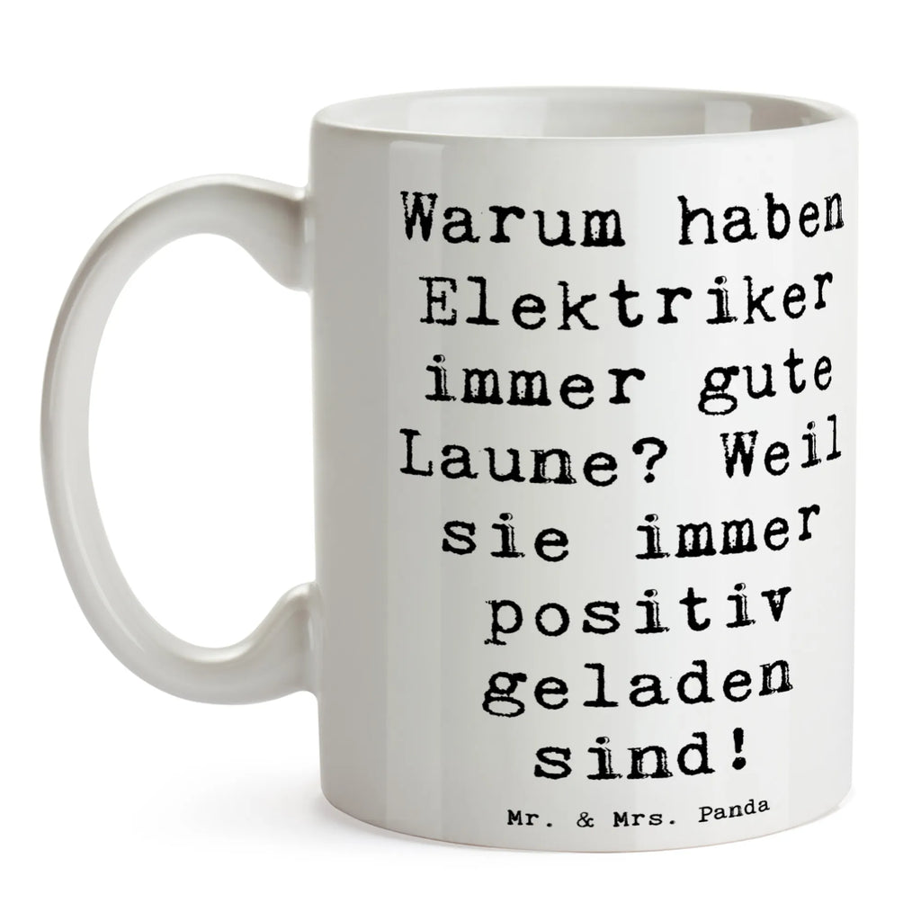 Tasse Spruch Positiver Elektriker Tasse mit Zitaten, Tasse, Keramiktasse, Teetasse, Bürotasse, Kaffeetasse, Geschenktasse, Tasse mit Motiven, Porzellantasse, Beruf, Ausbildung, Jubiläum, Abschied, Rente, Kollege, Kollegin, Geschenk, Schenken, Arbeitskollege, Mitarbeiter, Firma, Danke, Dankeschön