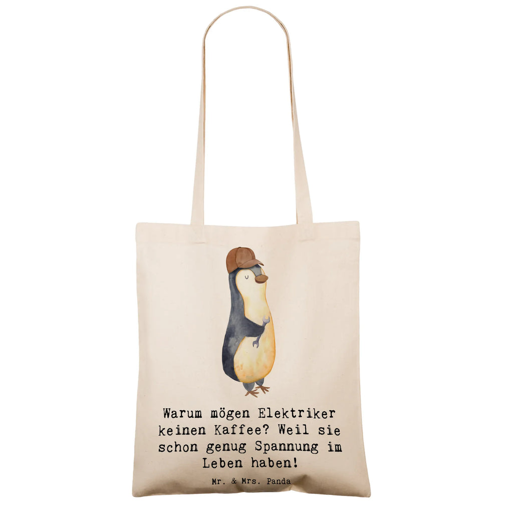Tote bag Warum mögen Elektriker keinen Kaffee? Weil sie schon genug Spannung im Leben haben! umhängetasche baumwolle, Freizeittasche, campus tasche, dokumententasche, studententasche, Einkaufsbeutel, Büchertasche, henkeltasche baumwolle, Schultasche, einkaufsshopper, universaltasche, Schultertasche, beutel baumwolle, Beutel, Shopping Tasche, totebag, Tote Bag, einkaufstasche baumwolle, stoff shopper, Tasche, Tragetasche, Schulbeutel, Strandtasche, Baumwolltasche, tasche baumwolle, Baumwoll-Tragetasche, tragbeutel, textiltasche, canvas tasche, Einkaufstüte, textilbeutel, stofftasche baumwolle, Stoffbeutel, freizeitbeutel, Tüte, Baumwollbeutel, Baumwoll-Shopper, Henkeltasche, festival tasche, Stoff-Tragetasche, Laptoptasche, schultertasche baumwolle, Shopper, Unitasche, baumwoll shopper, Stofftasche, Einkaufstasche, Umhängetasche, tragetasche baumwolle, Uni Tasche, schulterbeutel, Jutetasche, Jutebeutel, umhängebeutel, Alltagstasche, festivaltasche, Beruf, Danke, Schenken, Kollegin, Arbeitskollege, Jubiläum, Mitarbeiter, Firma, Rente, Dankeschön, Kollege, Ausbildung, Geschenk, Abschied