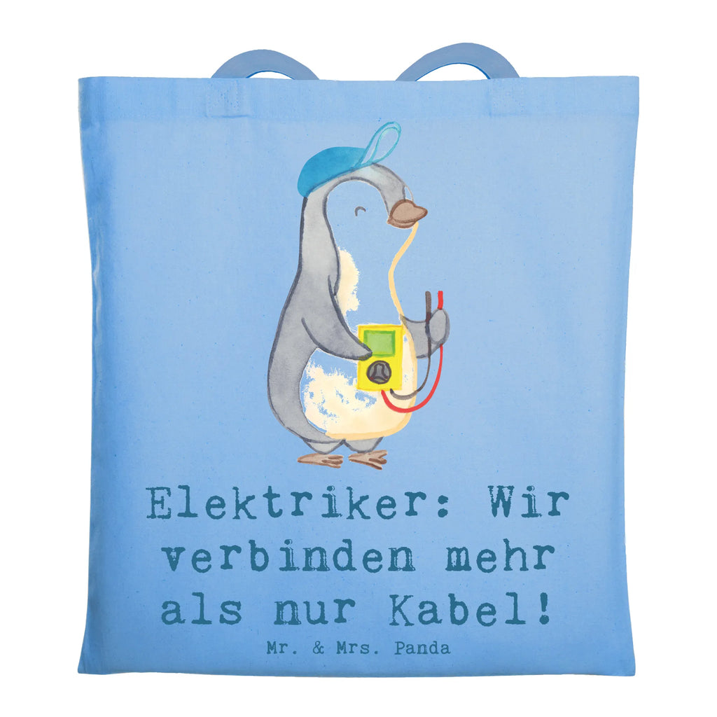 Tote bag Elektriker: Wir verbinden mehr als nur Kabel! Strandtasche, Einkaufstasche, Stoffbeutel, Jutebeutel, Badetasche, Stofftasche, Umhängetasche, Tasche, Beutel, Tragetasche, Laptoptasche, Beuteltasche, Schultertasche, Jutetasche, Einkaufstüte, Shopper, Beruf, Ausbildung, Jubiläum, Abschied, Rente, Kollege, Kollegin, Geschenk, Schenken, Arbeitskollege, Mitarbeiter, Firma, Danke, Dankeschön