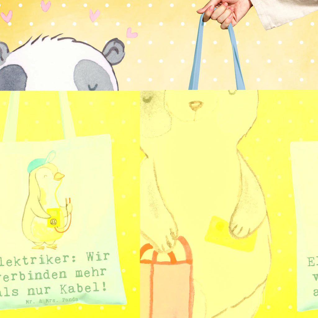 Tote bag Elektriker: Wir verbinden mehr als nur Kabel! Strandtasche, Einkaufstasche, Stoffbeutel, Jutebeutel, Badetasche, Stofftasche, Umhängetasche, Tasche, Beutel, Tragetasche, Laptoptasche, Beuteltasche, Schultertasche, Jutetasche, Einkaufstüte, Shopper, Beruf, Ausbildung, Jubiläum, Abschied, Rente, Kollege, Kollegin, Geschenk, Schenken, Arbeitskollege, Mitarbeiter, Firma, Danke, Dankeschön