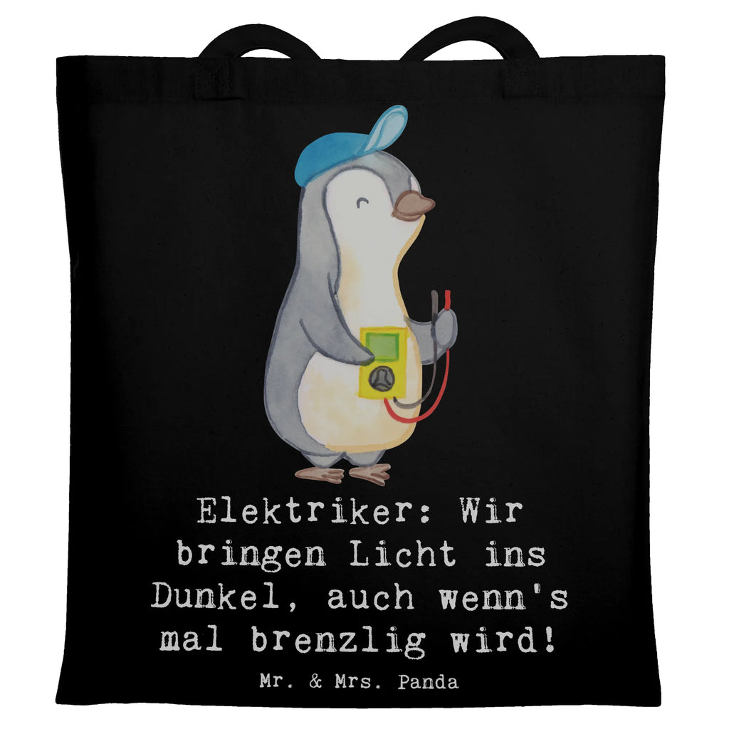 Tote bag Elektriker: Wir bringen Licht ins Dunkel, auch wenn's mal brenzlig wird! Jutetasche, Einkaufstüte, Shopper, Beuteltasche, Stofftasche, Badetasche, Stoffbeutel, Laptoptasche, Beutel, Schultertasche, Jutebeutel, Tragetasche, Einkaufstasche, Tasche, Strandtasche, Umhängetasche, Beruf, Ausbildung, Jubiläum, Abschied, Rente, Kollege, Kollegin, Geschenk, Schenken, Arbeitskollege, Mitarbeiter, Firma, Danke, Dankeschön