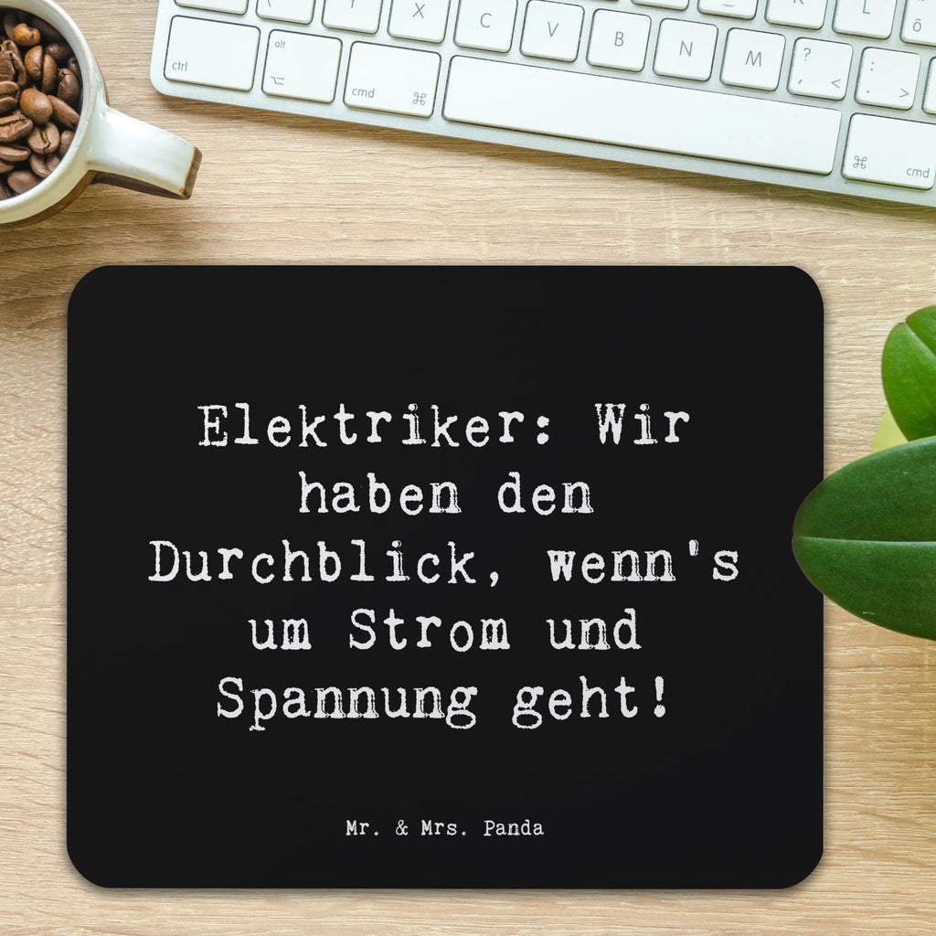 Mouse mat Saying Elektriker: Wir haben den Durchblick, wenn's um Strom und Spannung geht! Mausunterlage, Mousepad, Arbeitszimmer, Büroausstattung, Einzigartiges Mauspad, Mauspad, Designer Mauspad, PC Zubehör, Mauspad Büro, Computer zubehör, Beruf, Ausbildung, Jubiläum, Abschied, Rente, Kollege, Kollegin, Geschenk, Schenken, Arbeitskollege, Mitarbeiter, Firma, Danke, Dankeschön
