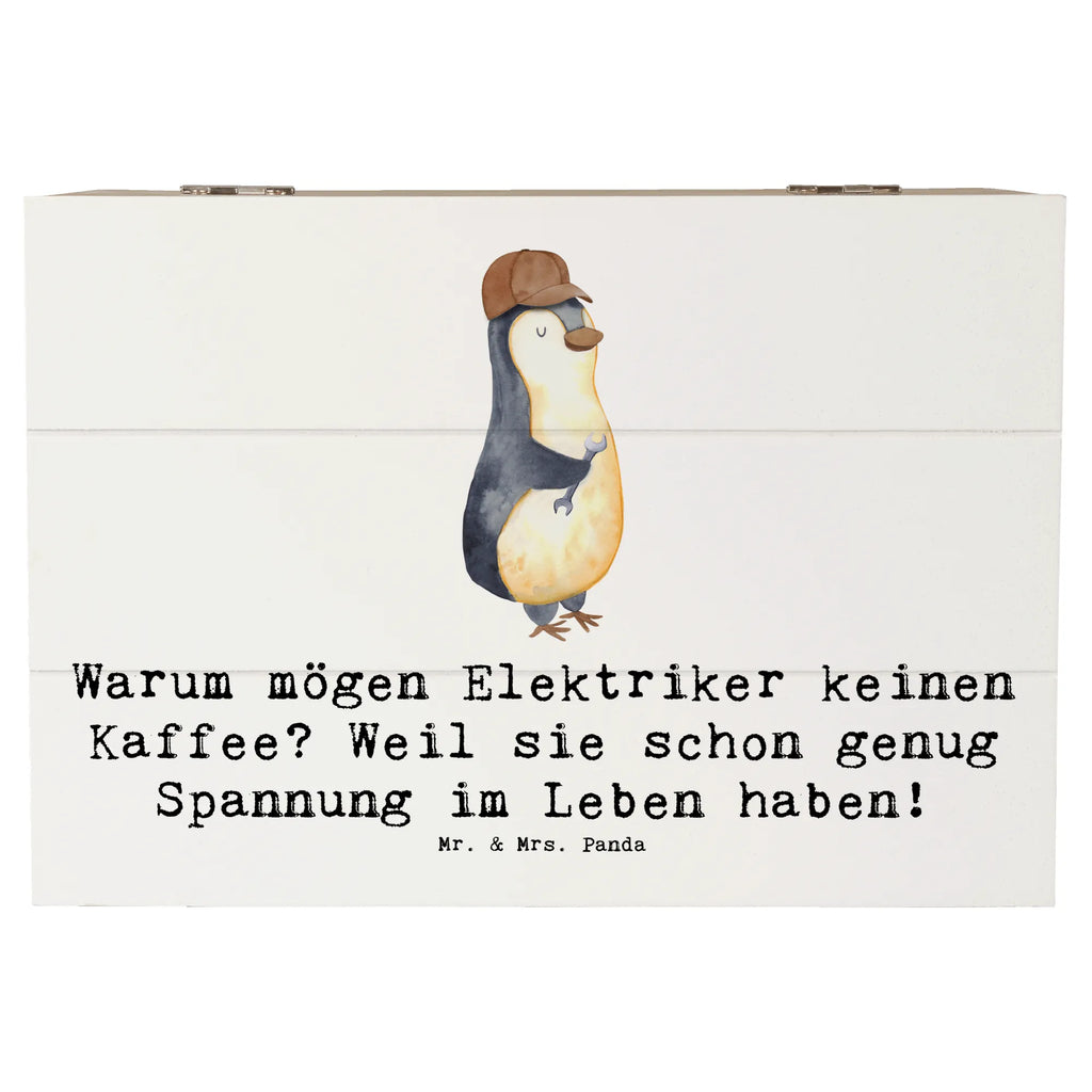 Holzkiste Elektriker Witz Schatulle, Geschenkdose, Schatzkiste, XXL, Erinnerungsbox, Dekokiste, Geschenkbox, Erinnerungskiste, Truhe, Holzkiste, Kiste, Aufbewahrungsbox, Beruf, Ausbildung, Jubiläum, Abschied, Rente, Kollege, Kollegin, Geschenk, Schenken, Arbeitskollege, Mitarbeiter, Firma, Danke, Dankeschön